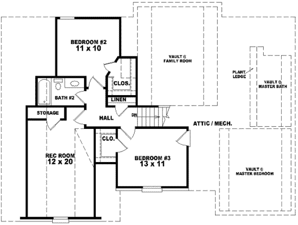 upper floor house blueprint