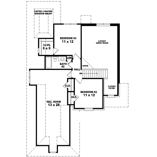 upper floor house blueprint