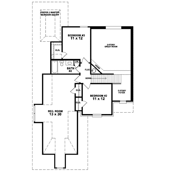 upper floor house blueprint