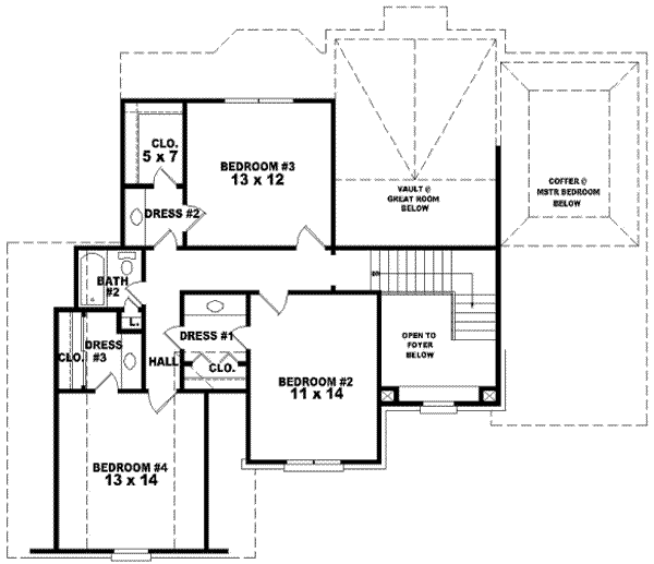 upper floor house blueprint