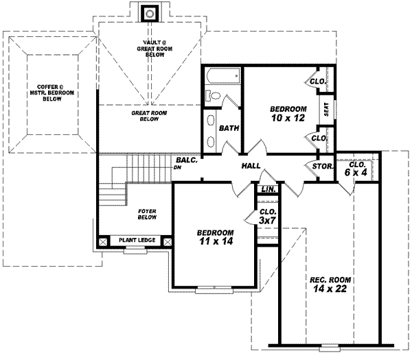 upper floor house blueprint