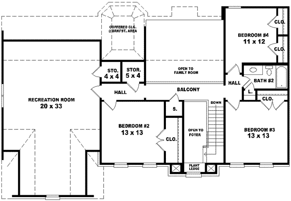 upper floor house blueprint