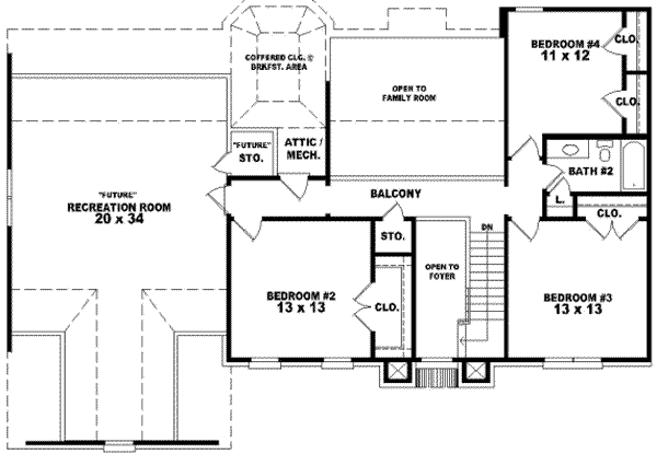 upper floor house blueprint