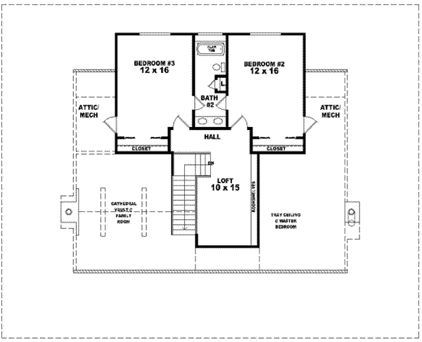 upper floor house blueprint