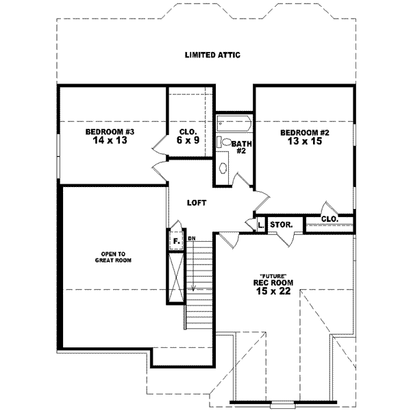 upper floor house blueprint