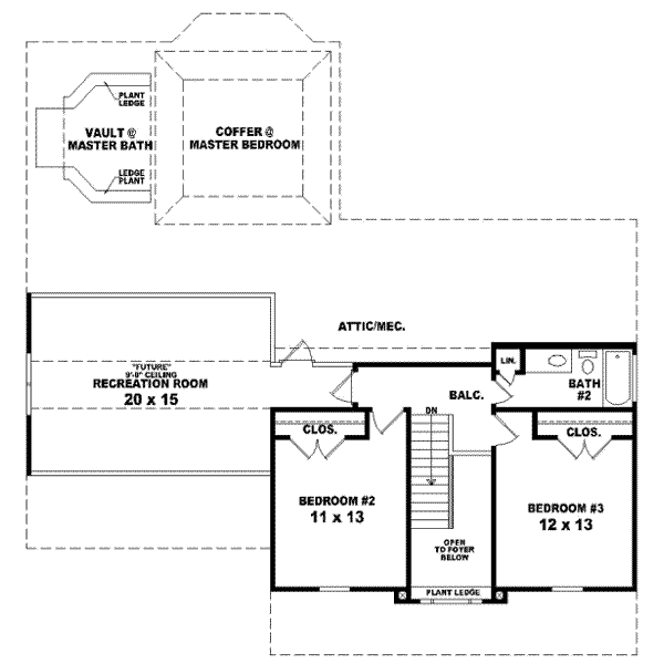upper floor house blueprint