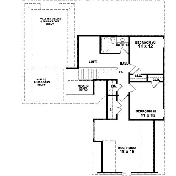upper floor house blueprint