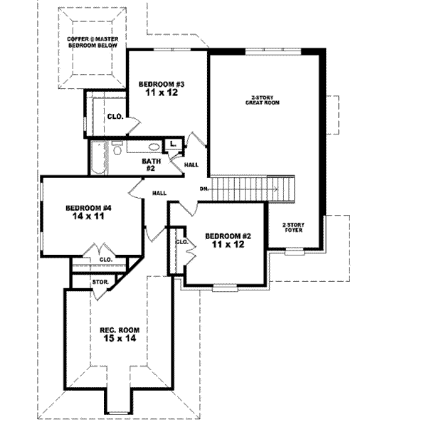 upper floor house blueprint
