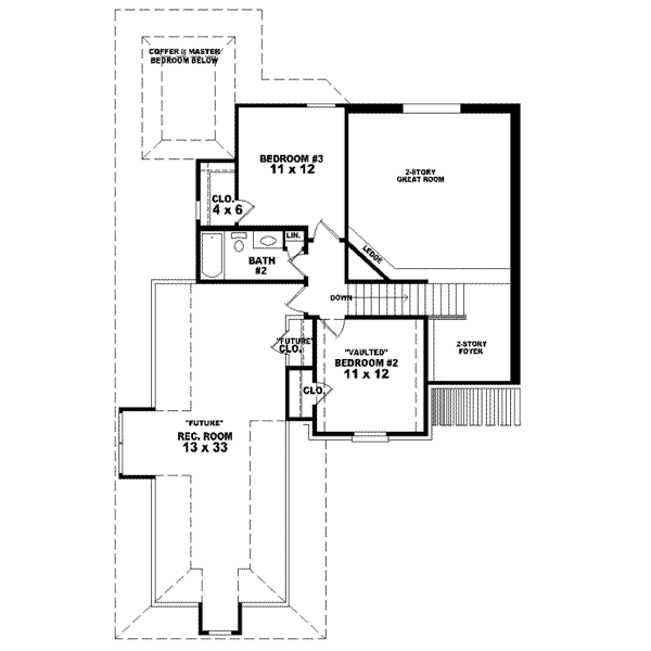 upper floor house blueprint