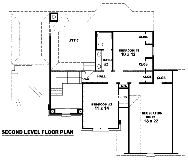 upper floor house blueprint