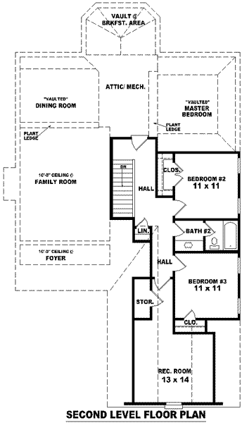 upper floor house blueprint