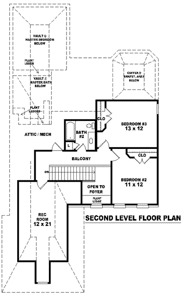 upper floor house blueprint