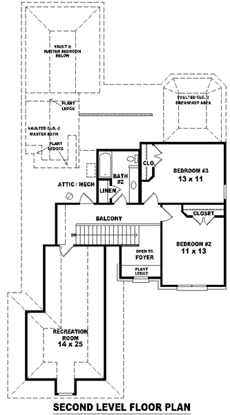 upper floor house blueprint