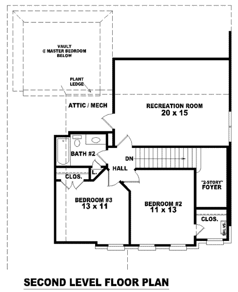 upper floor house blueprint
