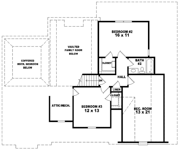 upper floor house blueprint