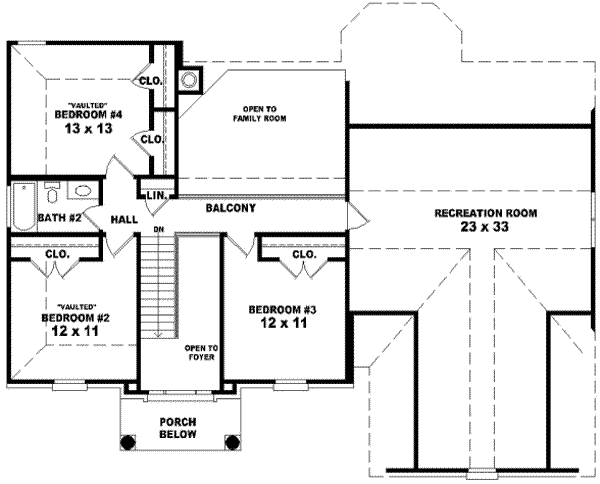 upper floor house blueprint