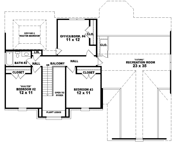upper floor house blueprint