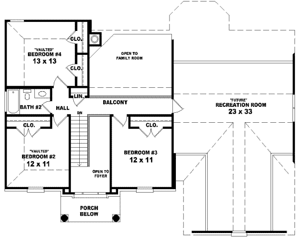 upper floor house blueprint