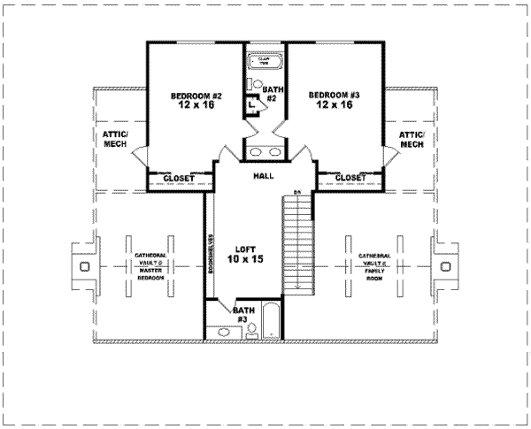 upper floor house blueprint