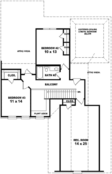 upper floor house blueprint