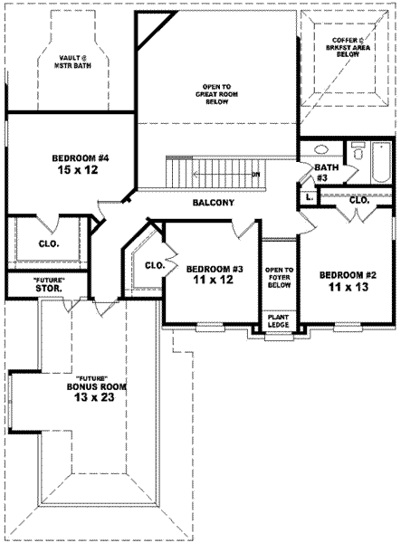 upper floor house blueprint