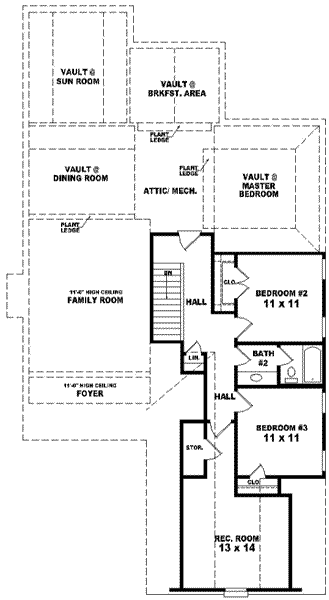 upper floor house blueprint