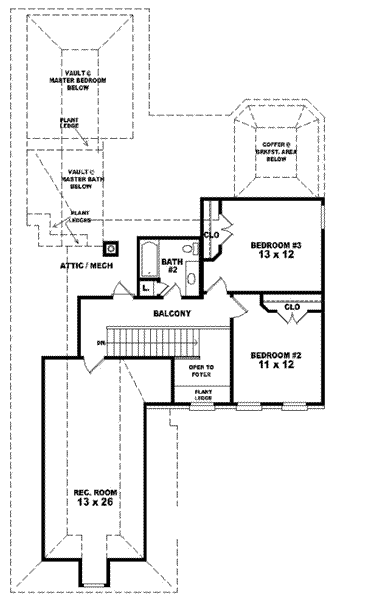 upper floor house blueprint