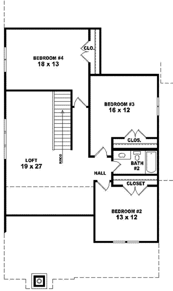upper floor house blueprint