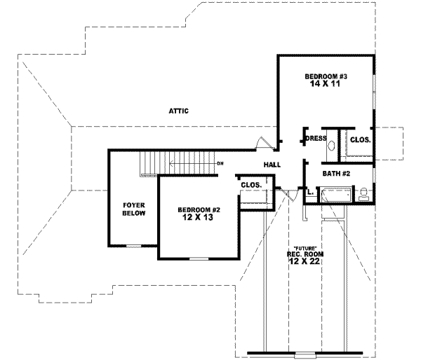 upper floor house blueprint