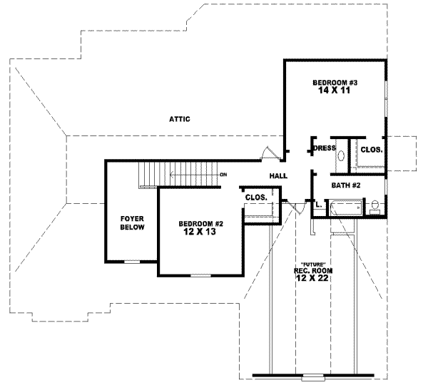upper floor house blueprint