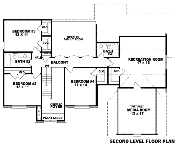 upper floor house blueprint