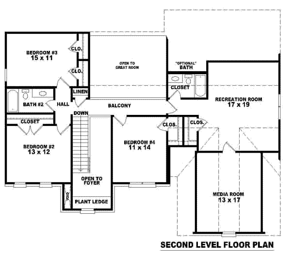 upper floor house blueprint