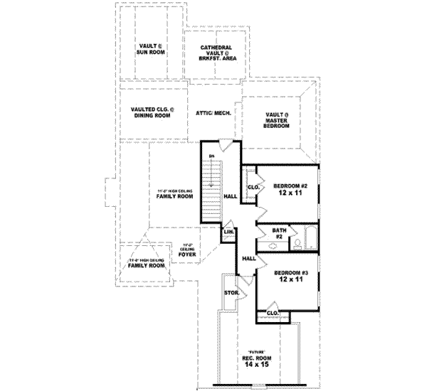 upper floor house blueprint