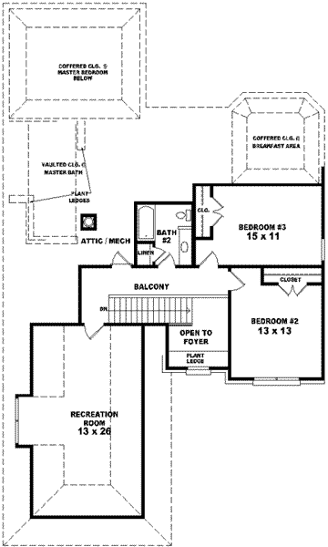 upper floor house blueprint