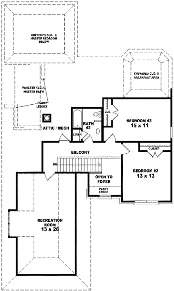 upper floor house blueprint