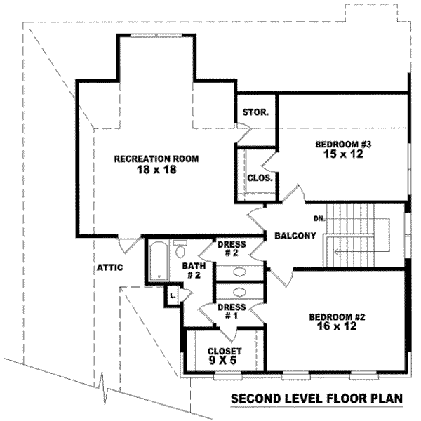 upper floor house blueprint