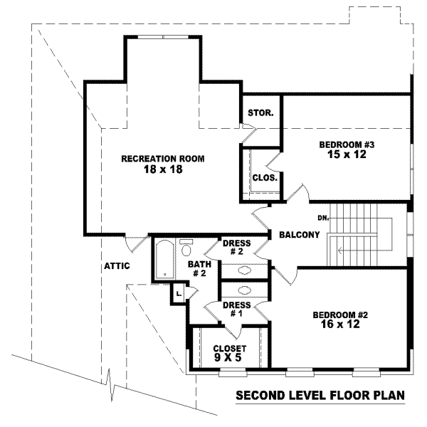 upper floor house blueprint