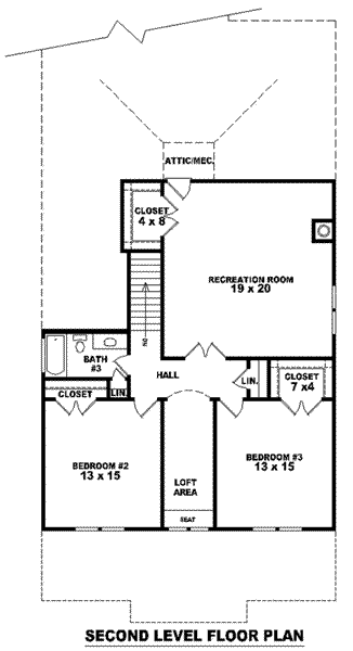 upper floor house blueprint