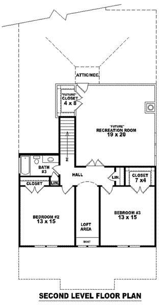 upper floor house blueprint