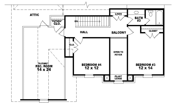 upper floor house blueprint