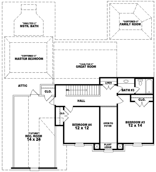 upper floor house blueprint