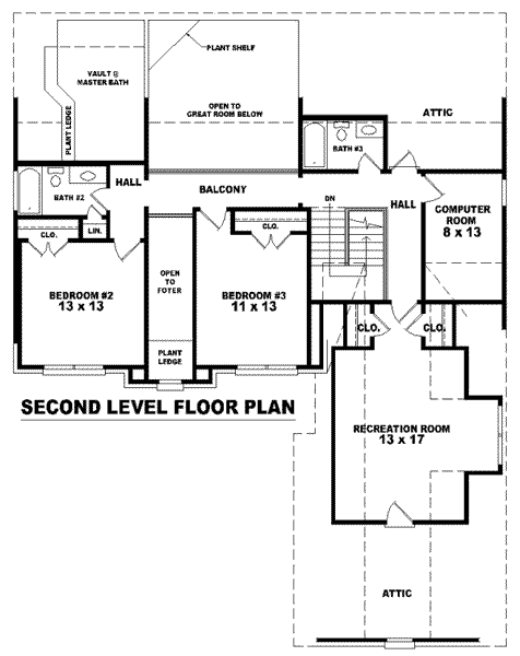 upper floor house blueprint