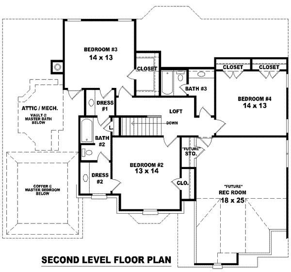 upper floor house blueprint
