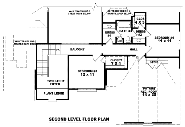 upper floor house blueprint