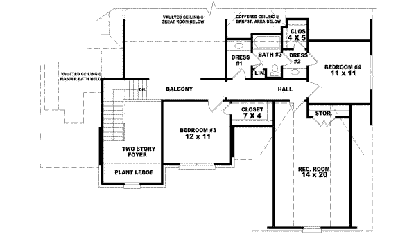 upper floor house blueprint