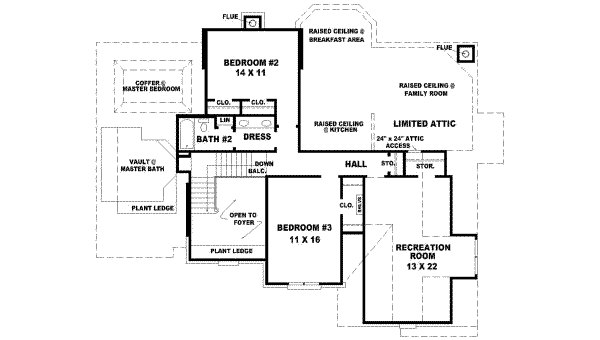 upper floor house blueprint
