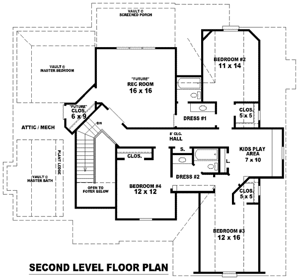 upper floor house blueprint