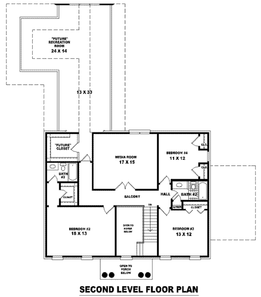 upper floor house blueprint