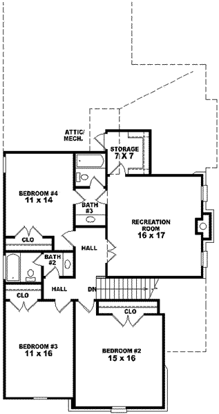 upper floor house blueprint