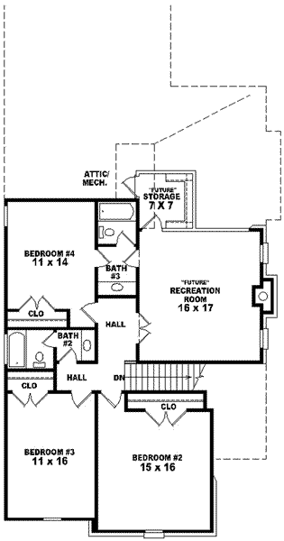 upper floor house blueprint
